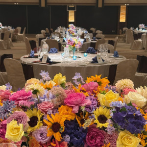 メインテーブル装花|737885さんのグランドプリンスホテル高輪 貴賓館の写真(2485719)