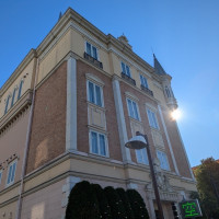 式場の外観です。
可愛らしいデザインで外見も良い式場でした。