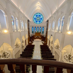 チャペル2階より|738080さんのアルカンシエル luxe mariage 大阪（アルカンシエルグループ）の写真(2518299)