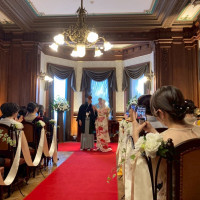 錦鶏にて和装人前式