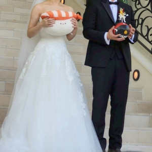 ブーケトスではなく、ぬいぐるみとサッカーボールトスをしました|738176さんのララシャンス 太陽の丘の写真(2564593)