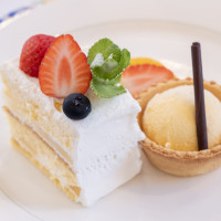 カット後のケーキ