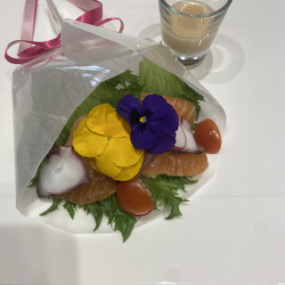 ハーフコース(前菜)
見た目が可愛かったです。