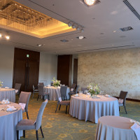 ロイヤルな雰囲気の披露宴会場