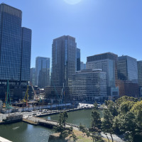 フラワーシャワーを行ったり写真撮影に使うテラスからの眺め