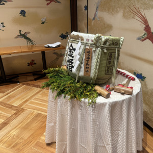 日本酒を割る演出ができます|738250さんの明治神宮・明治記念館の写真(2455386)