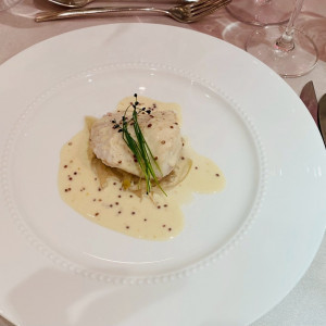 真鯛のブレゼマスタード風味クリームソース|738295さんのルシェルブラン表参道の写真(2561340)