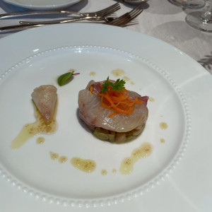 はまちの燻製秋茄子のマリネとキャロットラペ|738295さんのルシェルブラン表参道の写真(2561338)