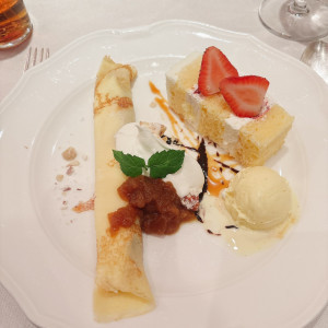 林檎とキャラメルのクレープバニラアイスクリーム|738295さんのルシェルブラン表参道の写真(2561342)