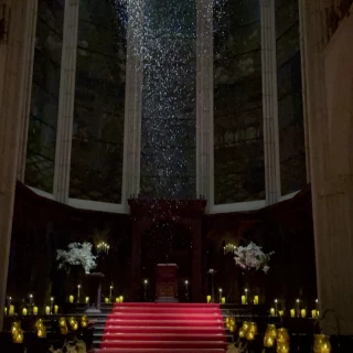 雪が降ってくる演出です