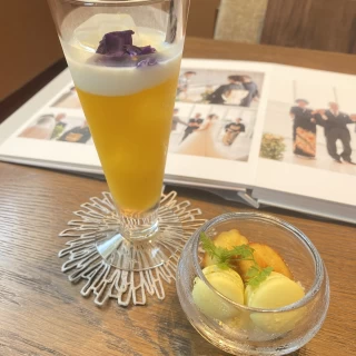 ウェルカムスイーツとウェルカムドリンク