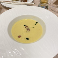 温かいスープは美味しかったです。