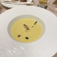 温かいスープは美味しかったです。