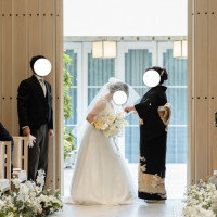 新婦入場です。