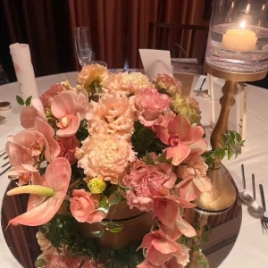 披露宴会場の各テーブルの装花です。|738390さんのTHE GRAND ORIENTAL MINATOMIRAI(グランドオリエンタル みなとみらい)の写真(2377918)