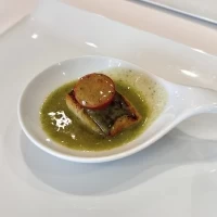 魚料理の試食
このひと口でも本当に美味でした...