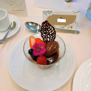 デザート。ウェディングケーキが無くても満足の内容でした。|738690さんのプリティチャペル大宮（エグリーズ　ドゥ　葉山庵）の写真(2388819)