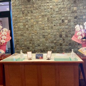 受付ロビー|738768さんのGLOBAL WEDDING DIADE (ディアーデ)の写真(2553661)