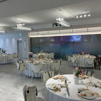 真っ白の会場なので好きな雰囲気を作れます