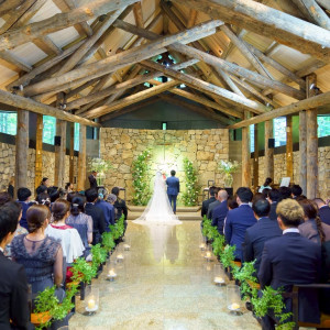 幻想的な石彩の教会|738812さんのTHE NIDOM RESORT WEDDING  ニドムリゾートウエディングの写真(2581570)