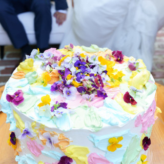 こだわったケーキペインティングの写真です