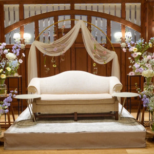 披露宴のソファー|738916さんのARBRE ORANGE（アーブルオランジュ）●BRASSグループの写真(2597202)