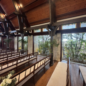 チャペルの座席|738916さんのARBRE ORANGE（アーブルオランジュ）●BRASSグループの写真(2597203)