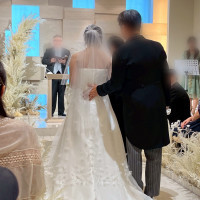 新婦父から新郎へバトンタッチ