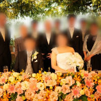 新郎新婦卓での撮影写真