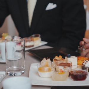 デザートビュッフェでゲストが自由に持ってきたデザートたち|738998さんのTHE CLASSICA BAY RESORT （ザ クラシカ ベイリゾート）の写真(2568954)