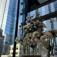 高砂席横の装花