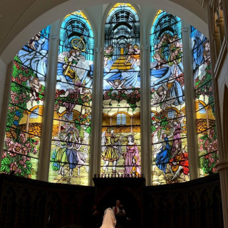 牧師さんの目の前に話を聞きます