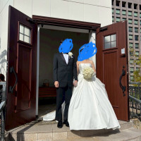 天気が良かったのでガーデンでブーケトスを行うことができました