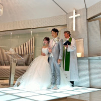 挙式の2人