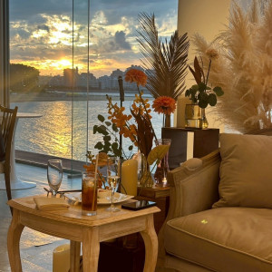 夕日が綺麗に見える披露宴会場|739317さんのOCEAN&RESORT MARIZON(オーシャン＆リゾート マリゾン)の写真(2564292)