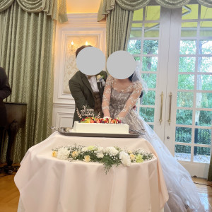 ケーキ入刀の瞬間|739350さんの神戸北野 ル・ヴァンヴェールの写真(2421920)