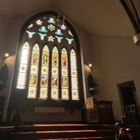 当日昼下がりの挙式で、角度によりこのような写真も撮れました。