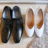 新郎は購入、新婦はレンタルをチョイス