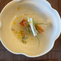 試食で1人1皿いただきました。金目鯛の皮がパリパリしていた◎