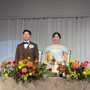 高砂の装花もイメージ通りでした|739409さんのホテル日航熊本の写真(2383502)