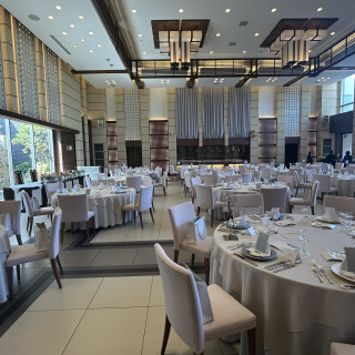 2種類の会場から選ぶことができました。ガーデンが見えます