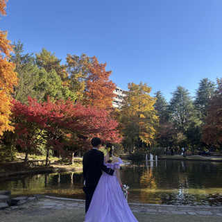 披露宴後の撮影タイム