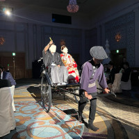 人力車での入場