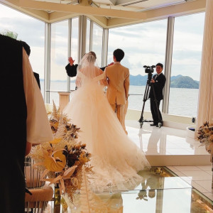 スクリーンが上がった時のチャペル|739767さんのグランドプリンスホテル広島の写真(2528273)