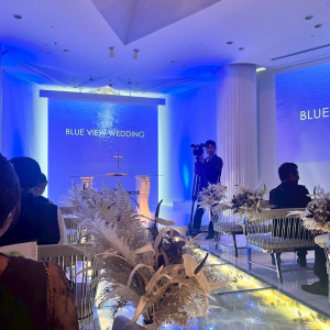 スクリーンが下がった状態のチャペル|739767さんのグランドプリンスホテル広島の写真(2528271)