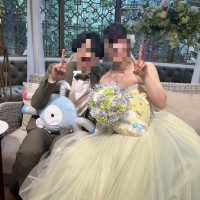 ソファースタイルでのドレスの見え方