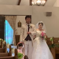 家族3人で入場