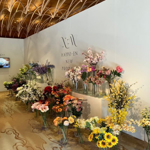 装花展示コーナー。|740007さんの八芳園の写真(2441257)