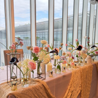 メインテーブル　左からと風景