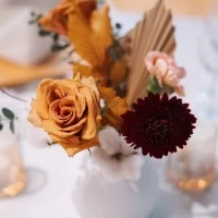 テーブルの装花